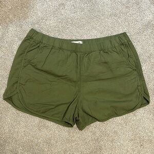 Madewell cotton viscose soft shorts.  Size L